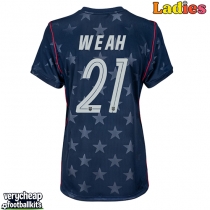 United States Timothy Weah #21 Replica Away Shirt Ladies World Cup 2026 Short Sleeve
